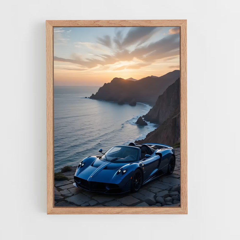 Poster Huayra Blue Ocean – affiche Pagani (vue 4)